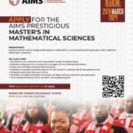 AIMS: Applications for the structured Master’s in Mathematical Sciences is now open